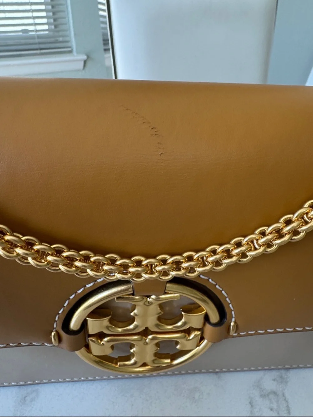 Tory Burch Large Miller Color-Block Shoulder Bag with Two Tone Braided Strap
